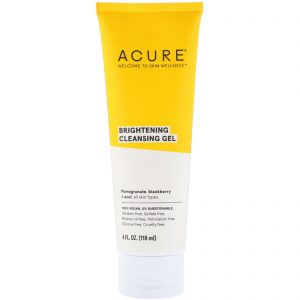 Acure, Brilhantemente Claro, Gel de limpeza, 4 fl oz (118 ml)