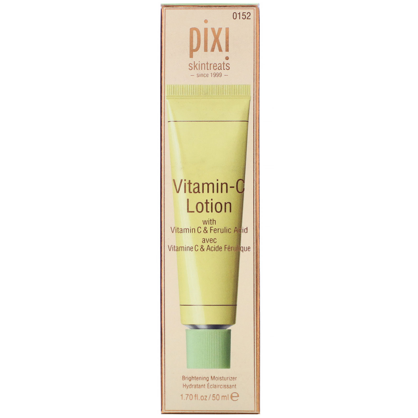Pixi Beauty, Skintreats, Vitamin-C Lotion, Brightening Moisturizer, 1.7 fl oz (50 ml) - Imagem 2