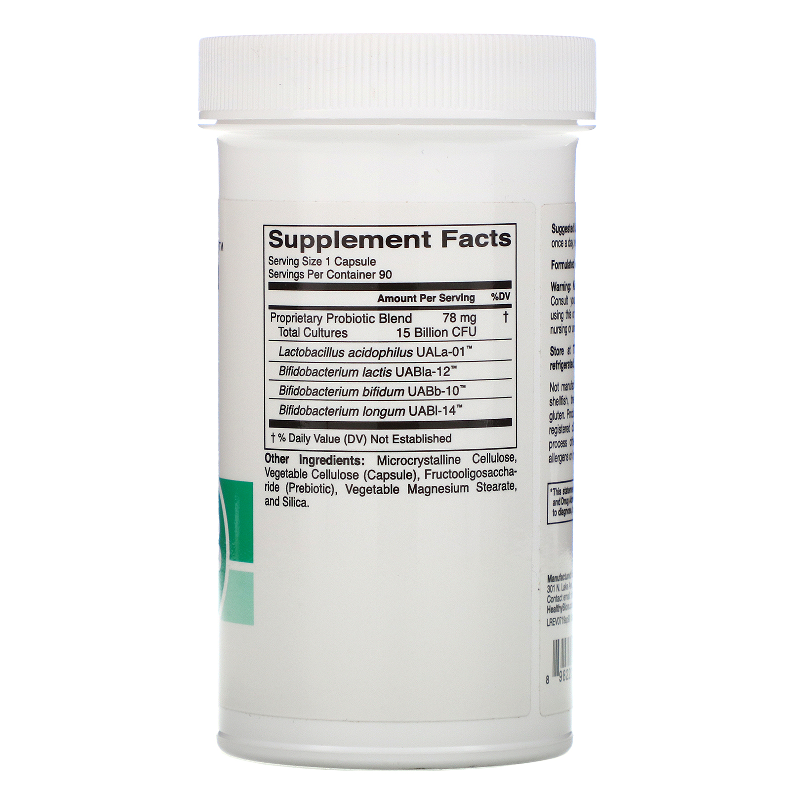 HealthyBiom, Probióticos para Adultos, 15 Bilhões de UFCs, Cápsulas Vegetais - Imagem 2