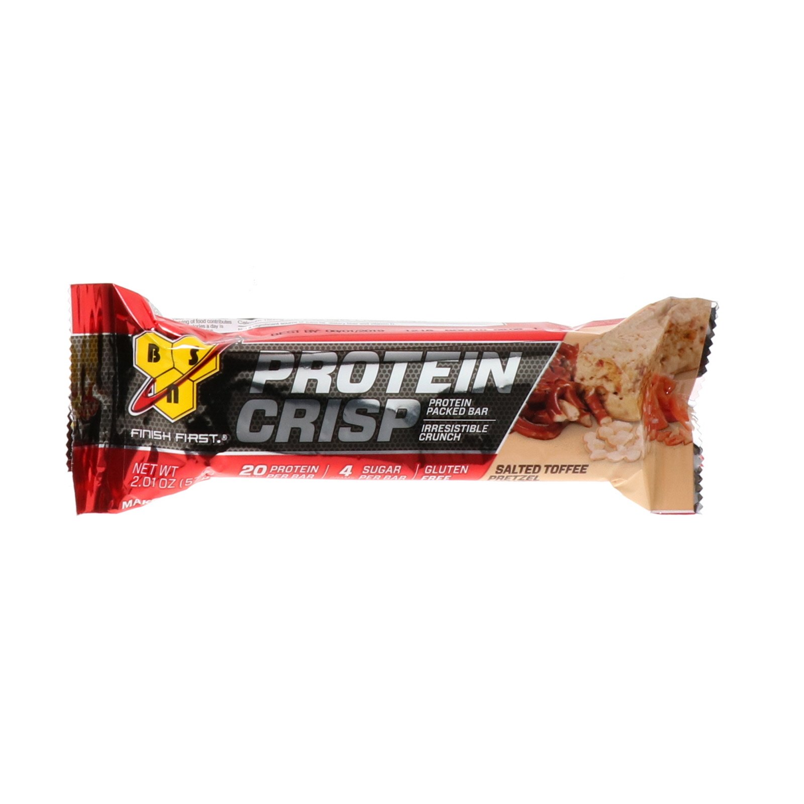 BSN, Protein Crisp, Barra Repleta de Proteínas, Pretzel de Caramelo Salgado, 12 Barras, 57 g (2,01 oz) - Imagem 4