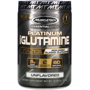 Muscletech, Essential Series, Platinum 100% Glutamina, 5 g, 300 g (10,58 oz)
