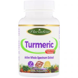 Paradise Herbs, Cúrcuma, 60 Cápsulas Vegetarianas