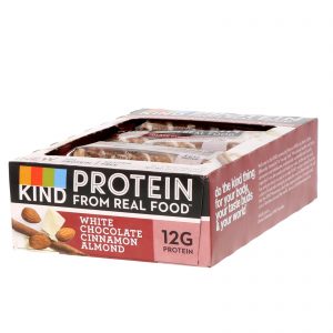 KIND Bars, Barrinhas Proteicas, Chocolate Branco, Canela e Amêndoas, 12 Barrinhas, 1,76 oz (50 g) Cada