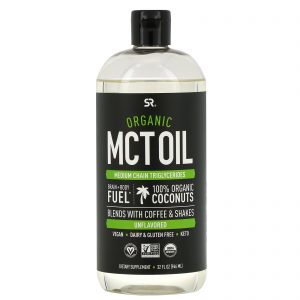 Sports Research, Óleo MCT Orgânico, Sem Sabor, 946 ml (32 fl oz)