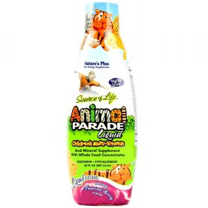 Nature's Plus, Multivitamínico Infantil Animal Parade®, Sabor Frutas Tropicais - 887 ml