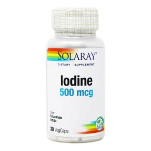 Solaray, Iodo 500 mg - 30 Cápsulas Vegetarianas