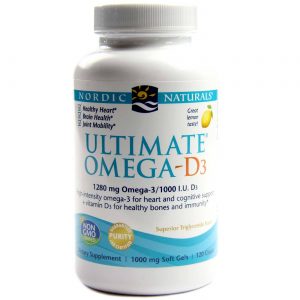 Nordic Naturals, Omega - D3 Limão - 120 Cápsulas em Gel
