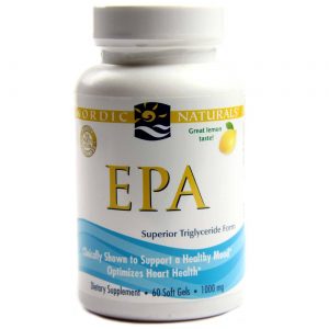 Nordic Naturals, EPA - Cápsulas em Gel limão - 60 Cápsulas