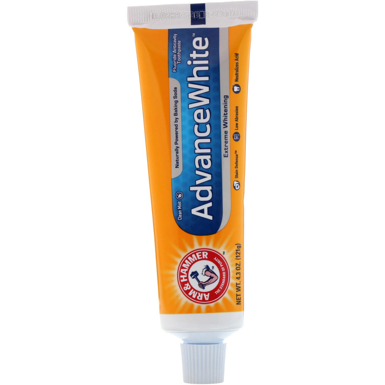Arm & Hammer, Advance White, Creme Dental Clareador Extremo, Clean Mint, 121 g (4,3 oz)