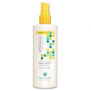 Andalou Naturals, Spray Modelador de Cabelo com Girassol e Citrino - 8,2 oz (242mL)
