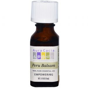 Aura Cacia, Óleo Essencial de Bálsamo do Peru - 0,5 onças (15mL)