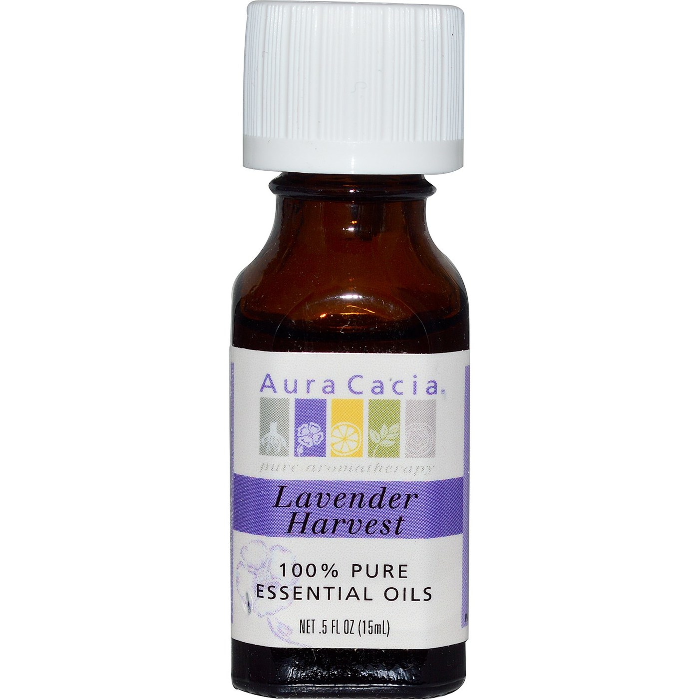Aura Cacia Óleo Essencial Lvndr Hrvst 0,5 onças