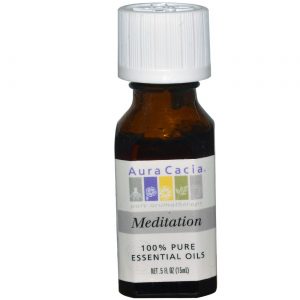 Aura Cacia Óleo Essenciais Meditação 0,5 onças