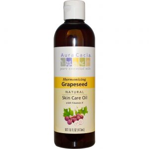 Aura Cacia Óleo de semente de uva W / vit E 16 oz
