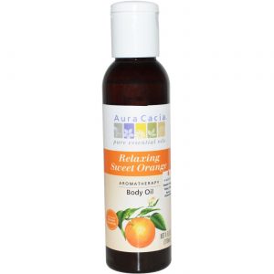 Aura Cacia, Óleo Corporal Aromaterapia, Laranja Relaxante - 118 ml (4 fl oz)