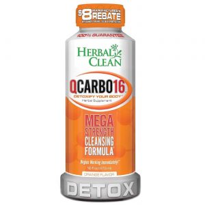 Herbal Clean, QCarbo 16™ Detox da Pele, Laranja - 473 ml
