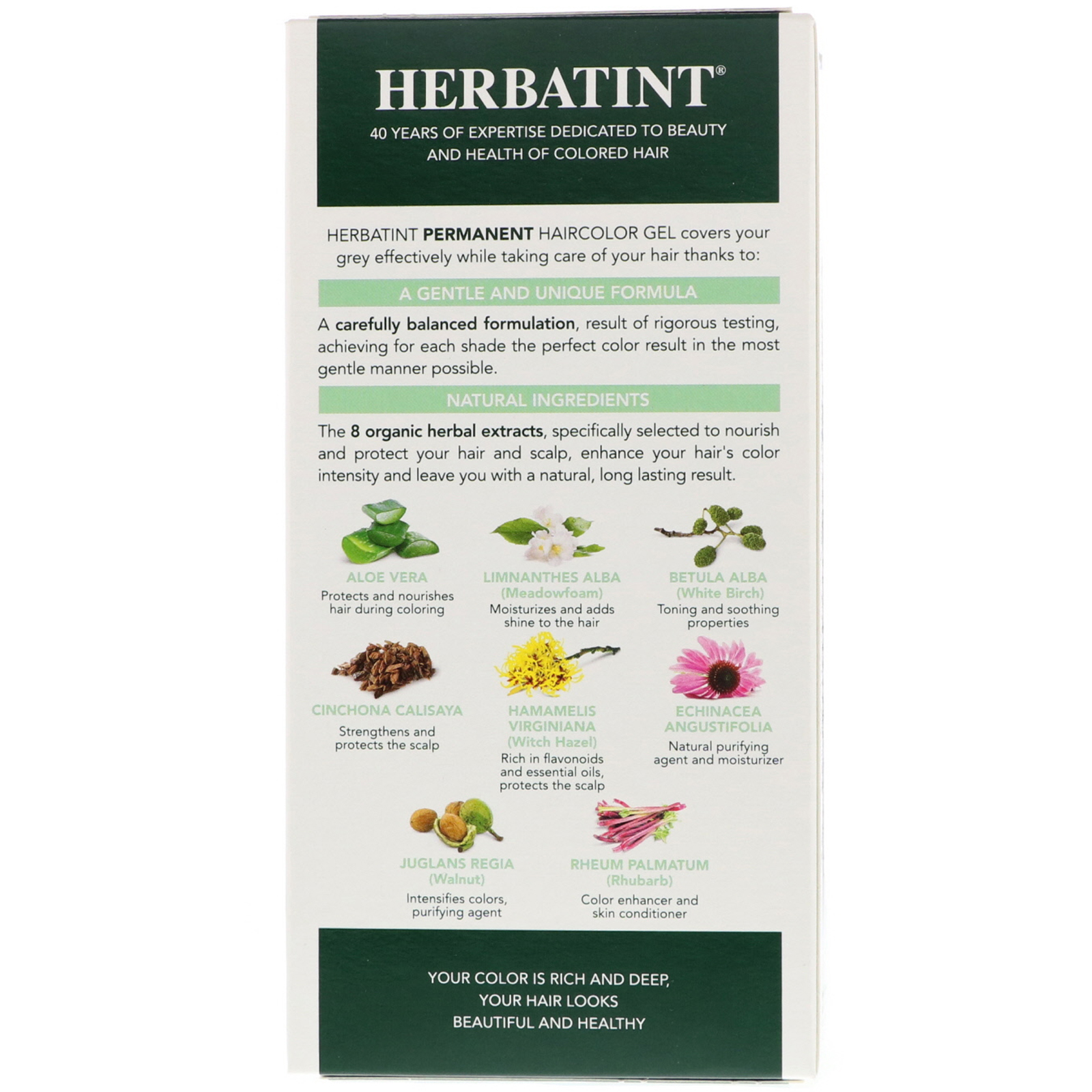 Herbatint, Permanent Haircolor Gel, 6C, Dark Ash Blonde, 4.56 fl oz (135 ml) - Imagem 2