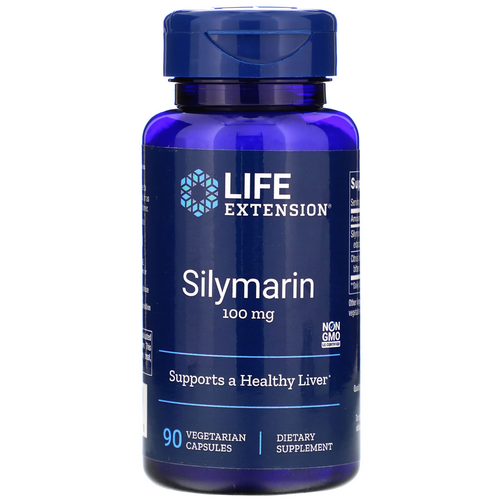 Life Extension, Silimarina, 100 mg, 90 cápsulas vegetais