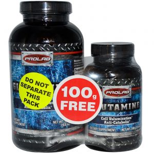 Prolab Nutrition, Glutamina em Pó 300 + 100 - 100 g