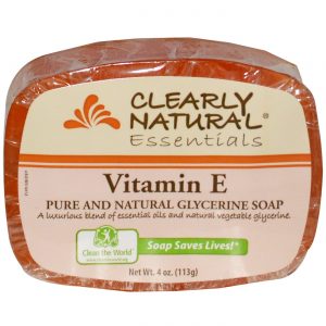 Clearly Natural, Sabonete em Barra de Glicerina, Vitamina E - 113 g (4 oz)