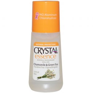 Crystal Essence, Rolo De Desodorante Mineral - Camomila e chá verde - 60 mL