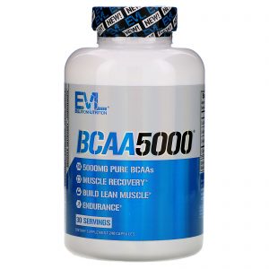 EVLution Nutrition, BCAA5000, 240 Cápsulas