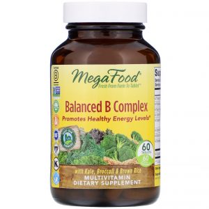 MegaFood, Balanced B Complex, 60 Comprimidos