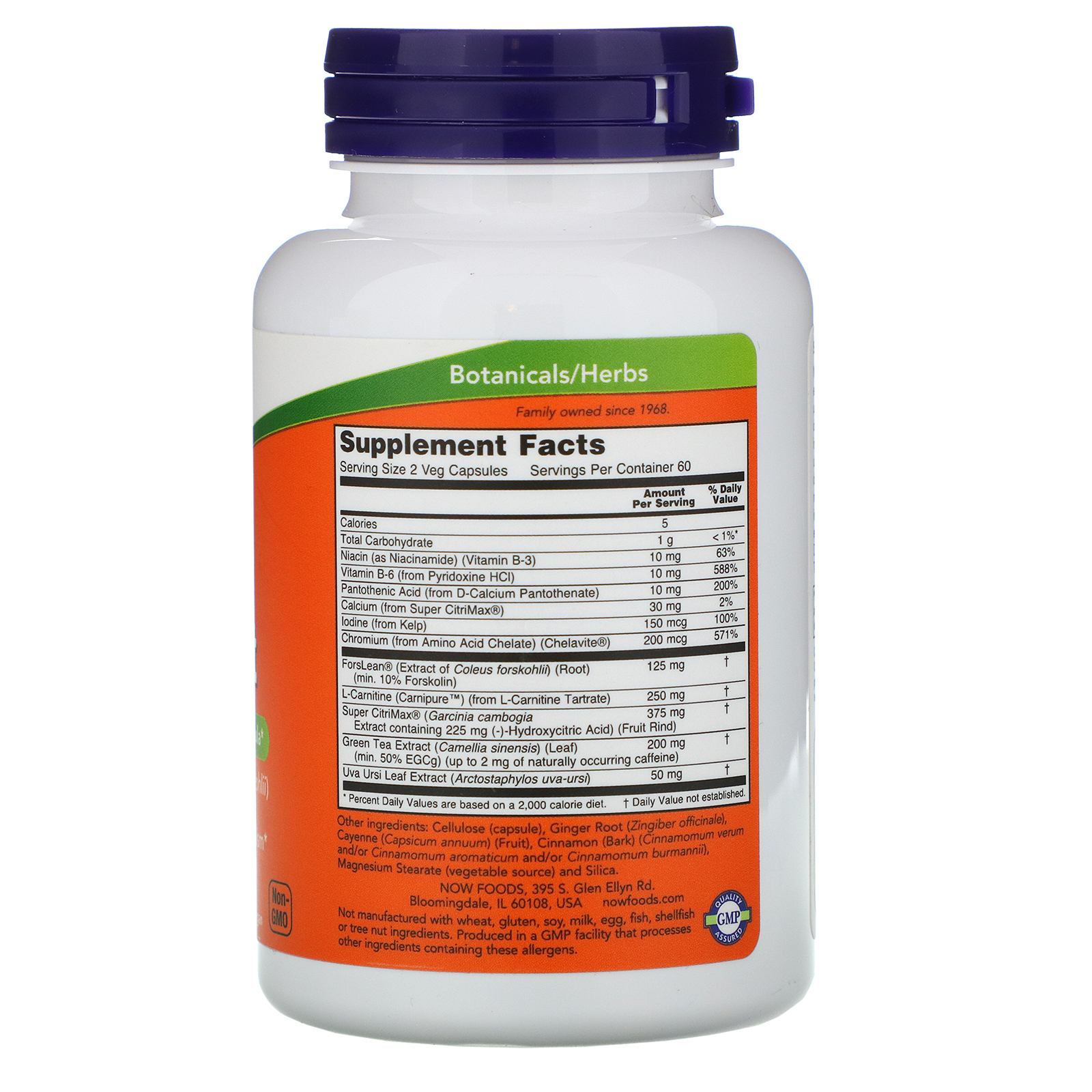Now Foods, Suporte para Dieta, 120 Cápsulas Vegetarianas - Imagem 2