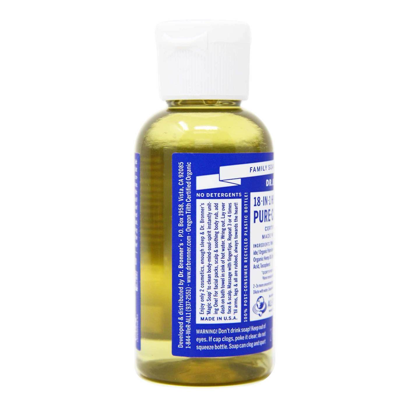 Dr Bronner Hortelã-pimenta Oil Pure Castela Soap Hortelã-pimenta 2 fl oz - Imagem 2