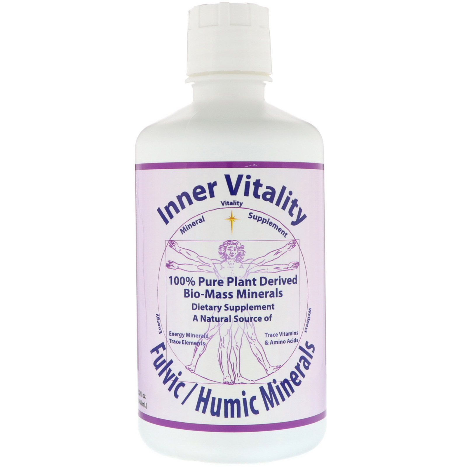 Morningstar Minerals, Vitalidade Interna, Minerais Fúlvicos/Húmicos, 946 ml (32 fl oz)