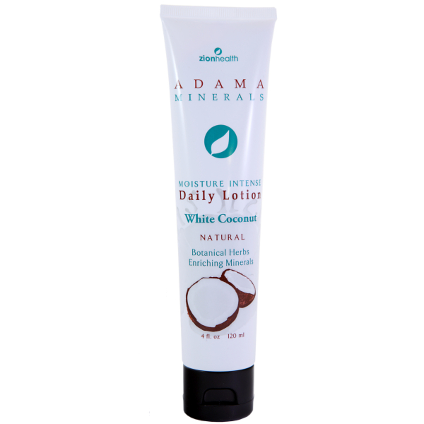 Zion Health Moisture Intense Daily Lotion, Coco branco - 4 oz