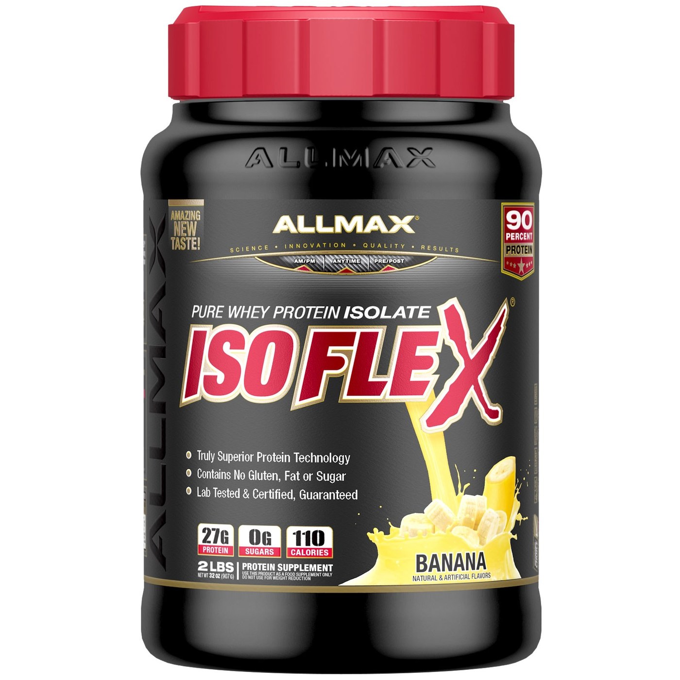 AllMax Nutrition Isoflex, Banana - 32 oz
