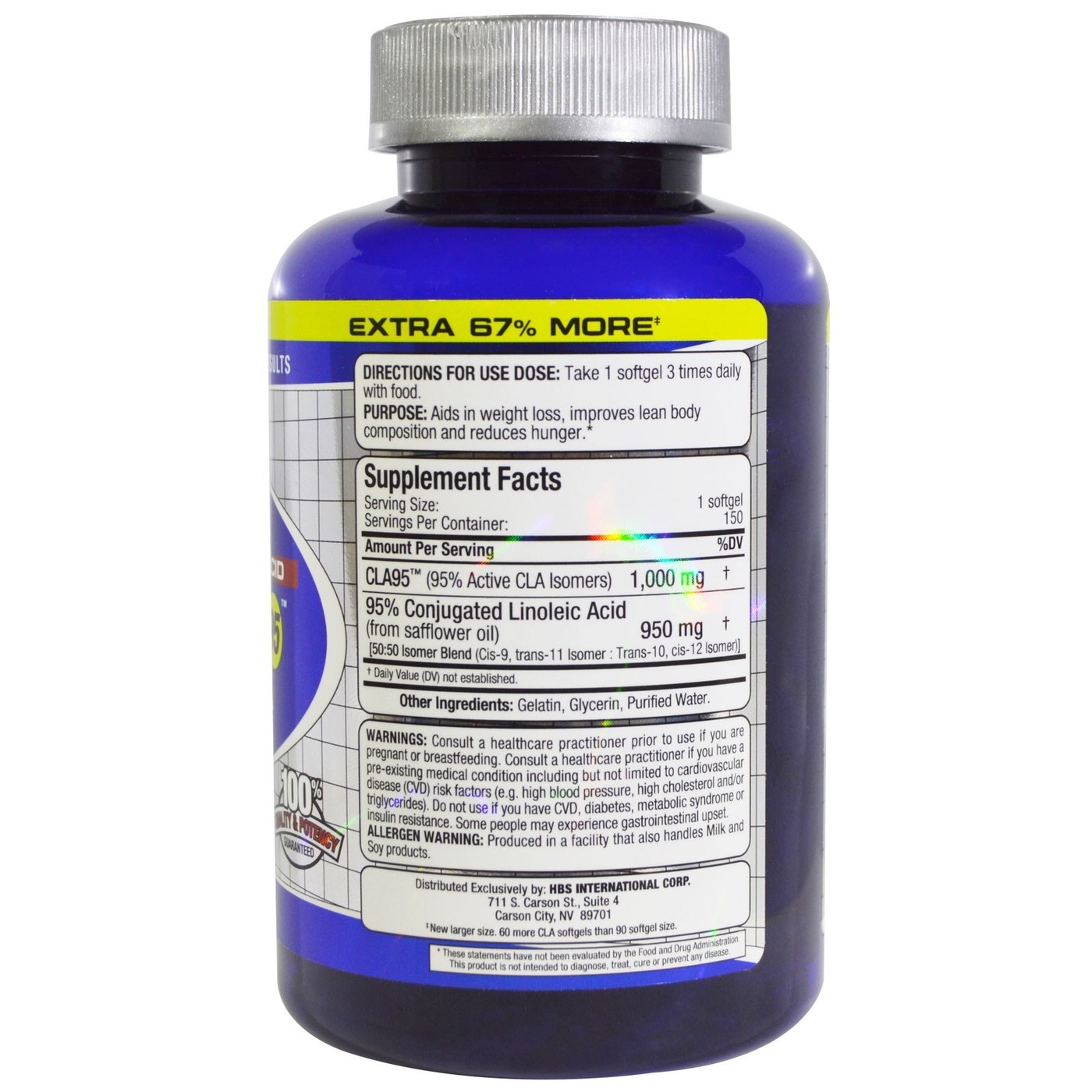 AllMax Nutrition, CLA 95 - 150 Cápsulas em Gel - Imagem 2