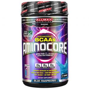 AllMax Nutrition, BCAA Instantâneo Aminocore, Framboesa Azul - 41.1 oz (1.2kg)