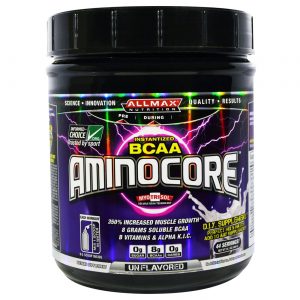 AllMax Nutrition Instantized BCAA Aminocore, Sem sabor - 13.1 oz