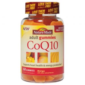 Nature Made, Gomas CoQ10 - Sabor de Manga - 100 mg - 60 Gomas