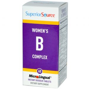 Superior Source, Complexo B Para Mulheres - 60 Tabletes