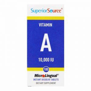 Superior Source, Vitamina A 10,000 IU - 100 Tabletes