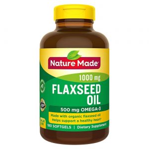 Nature Made, Óleo de Linhaça - 1000 mg - 180 Cápsulas em Gel