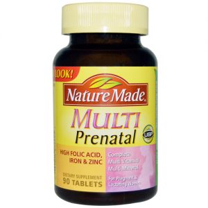 Nature Made, Pré-natal MultiVitaminas - 90 Comprimidos