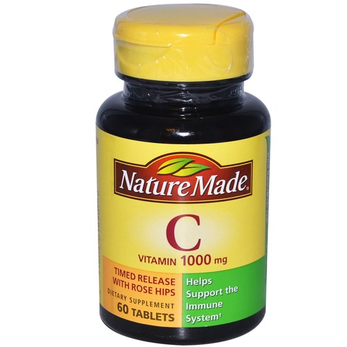 Nature Made, Vitamina C com Rosa Mosqueta 1,000 mg - 60 Tabletes