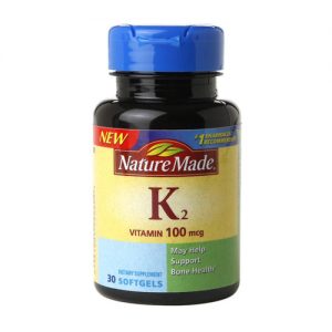 Nature Made, Vitamina K2 100 mcg - 30 Cápsulas em Gel