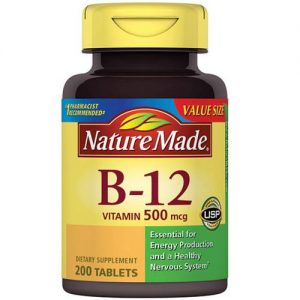 Nature Made, Vitamina B-12 500 mcg - 200 Tabletes
