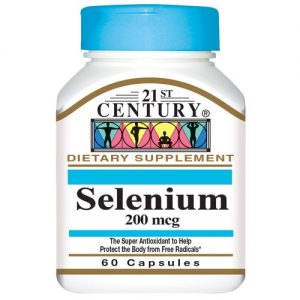 21st Century, Selenium 200 mcg - 60 Cápsulas