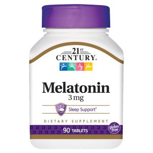 21st Century Melatonina - 3 mg - 90 Tabletes