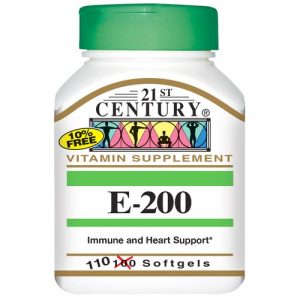 21st Century, E-200 - 110 Cápsulas em Gel