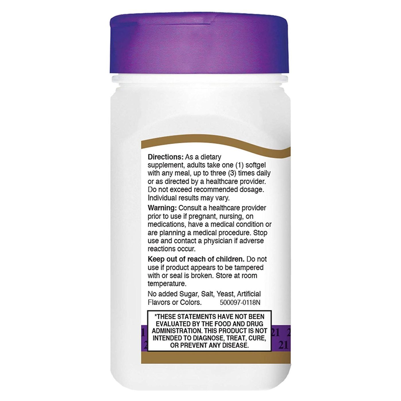 21st Century, Óleo de Peixe - 1,000 mg - 60 Cápsulas em Gel - Imagem 4