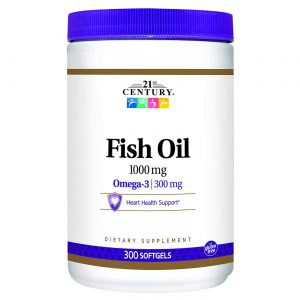 21st Century, Óleo de Peixe - 1,000 mg - 300 Cápsulas em Gel