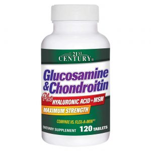 21st Century Glucosamina e Condroitina Plus - 120 comprimidos