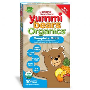 Hero Nutritionals, Yummi Bears Organics® - Multivitamínico Completo - 90 Gomas
